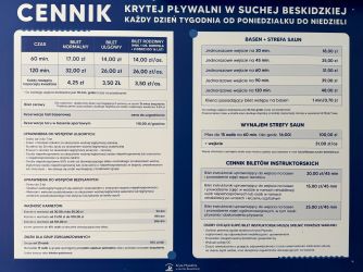 UWAGA! Zmiana cennika